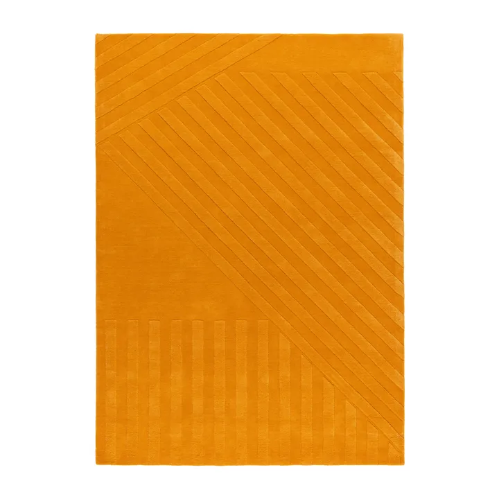 Levels wool rug stripes yellow - 170x240 cm - NJRD