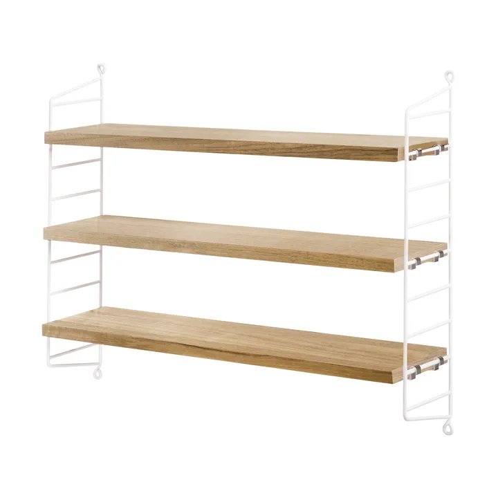 String shelf Pocket oak-white - oak-white - String