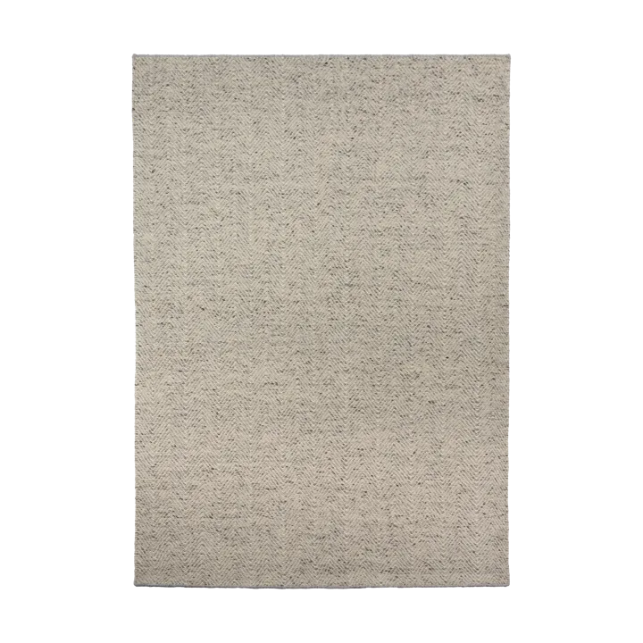 Furrow wool rug natural white/grey - 170x240 cm - Scandi Living