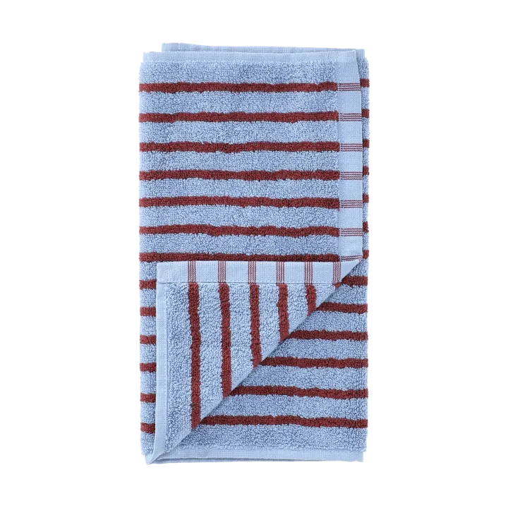 Drift towel 30x50 cm - Blue-red - Scandi Living